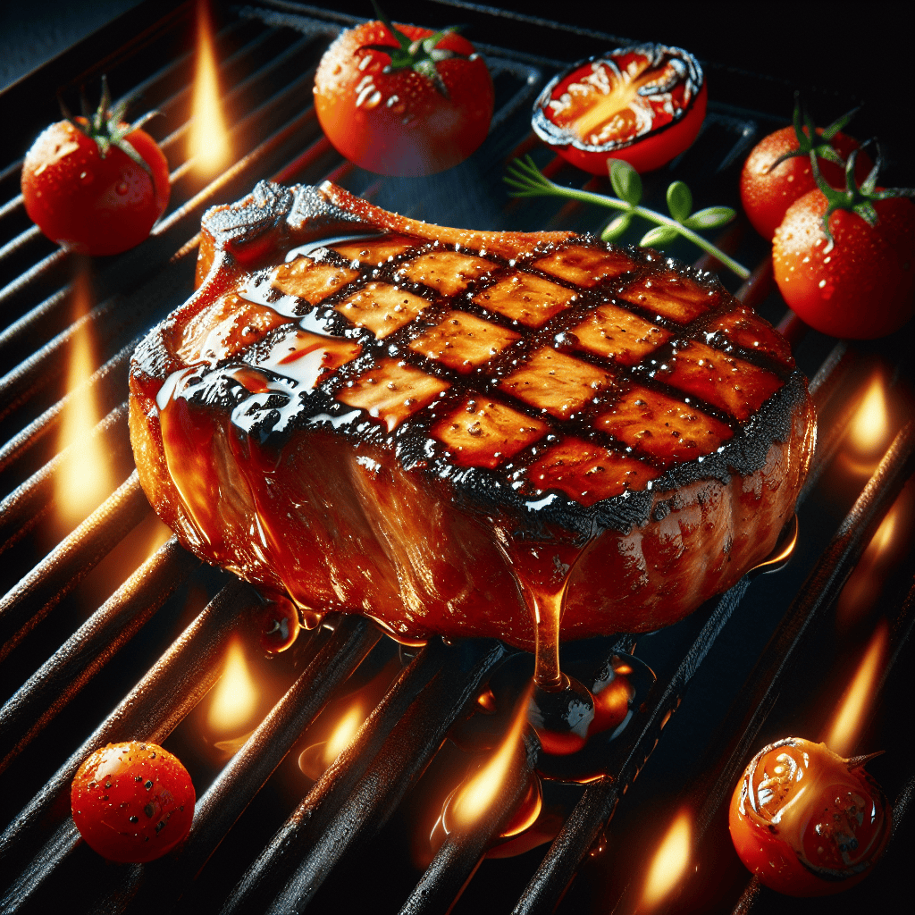 Grilled Pork Chops With Apple Cider Vinegar Glaze